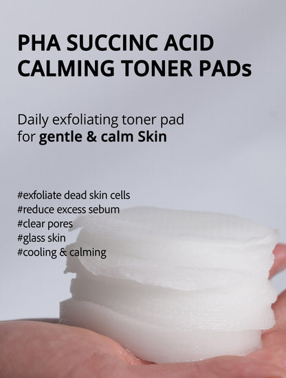 PHA Succinic Acid Calming Toner Pads (35ea)
