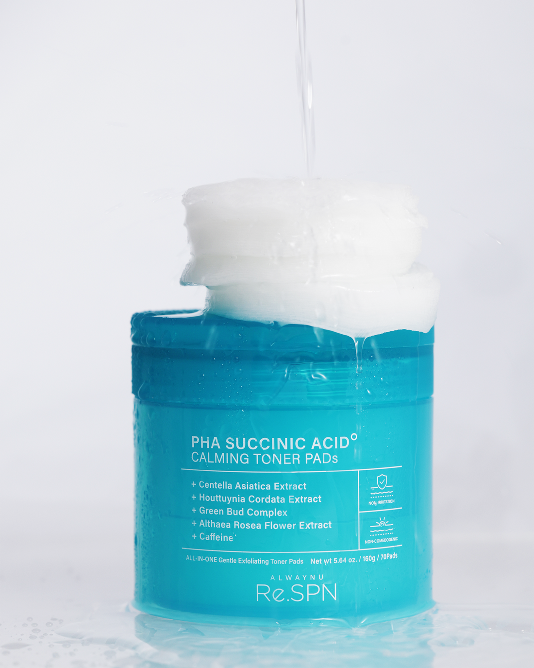 PHA Succinic Acid Calming Toner Pads (70 Count)