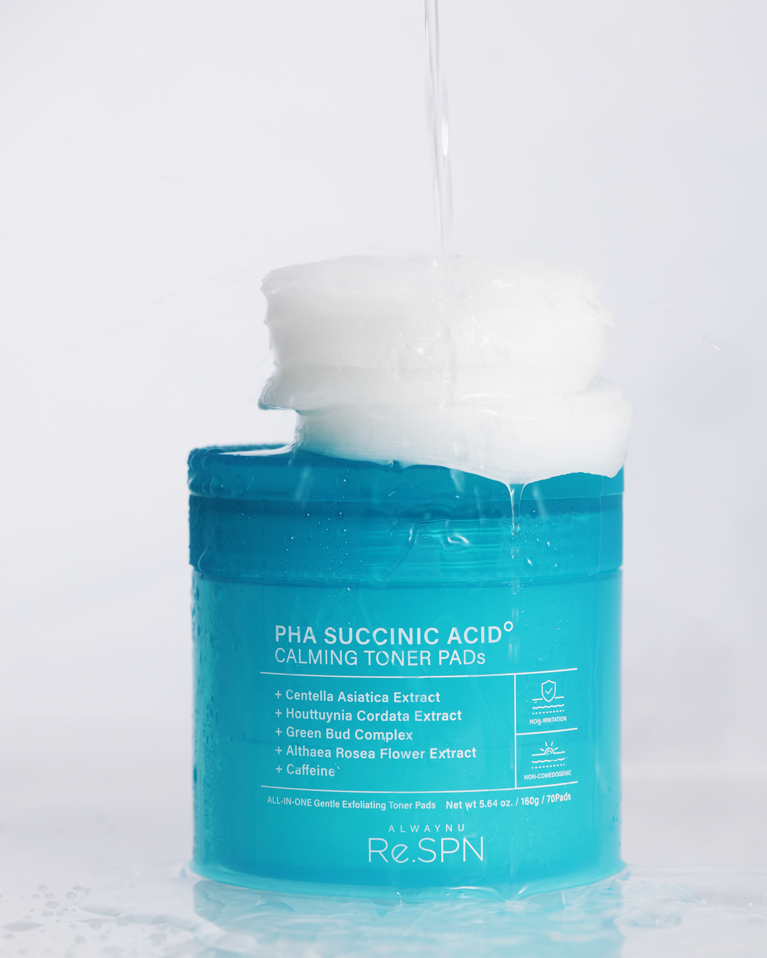 PHA Succinic Acid Calming Toner Pads (70 Count)