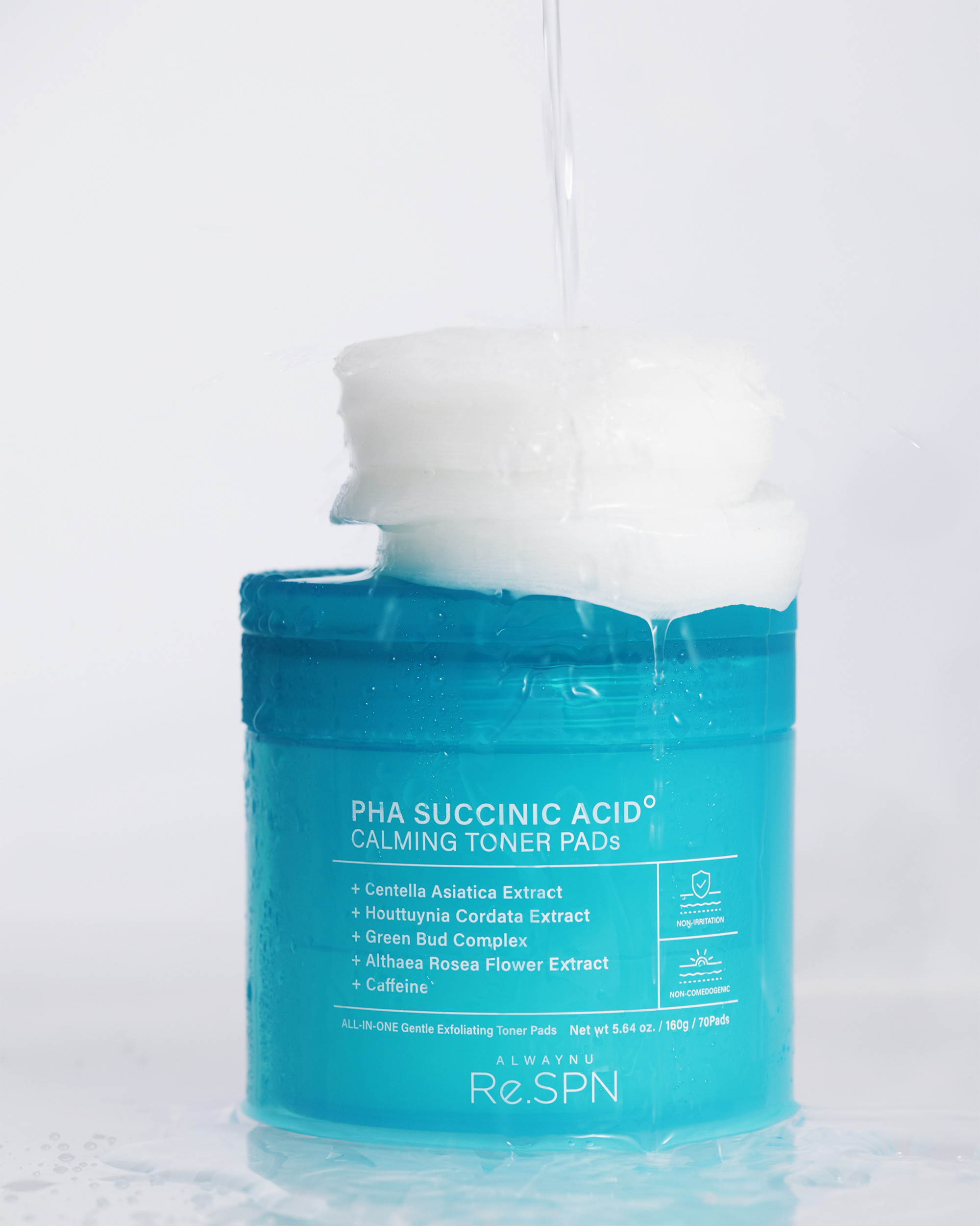 PHA Succinic Acid Calming Toner Pads (70 Count)