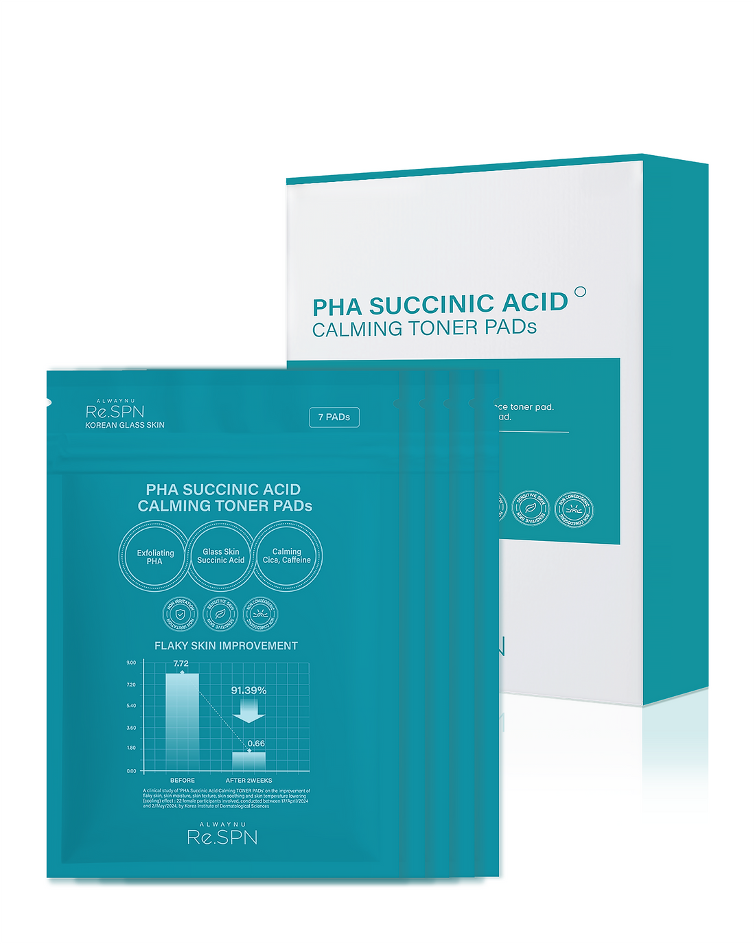 PHA Succinic Acid Calming Toner Pads (35ea)