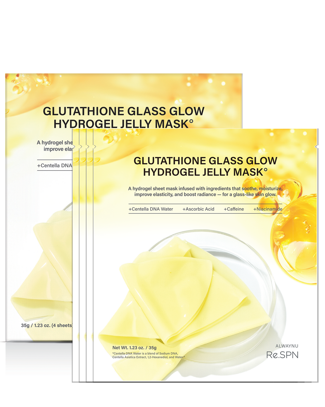 Glutathione Glass Glow Hydrogel Jelly Mask (4ea)