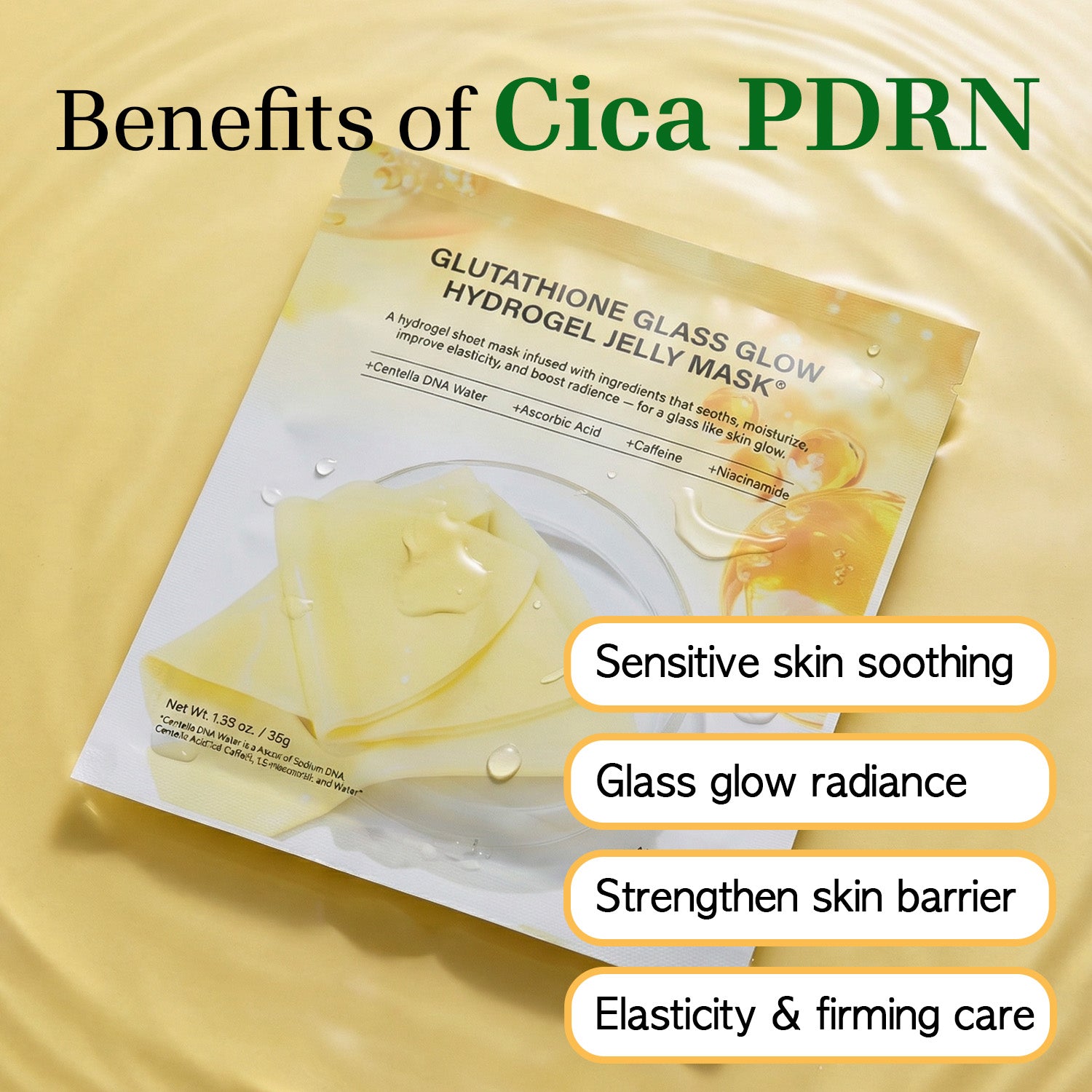 Glutathione Glass Glow Hydrogel Jelly Mask (4ea)